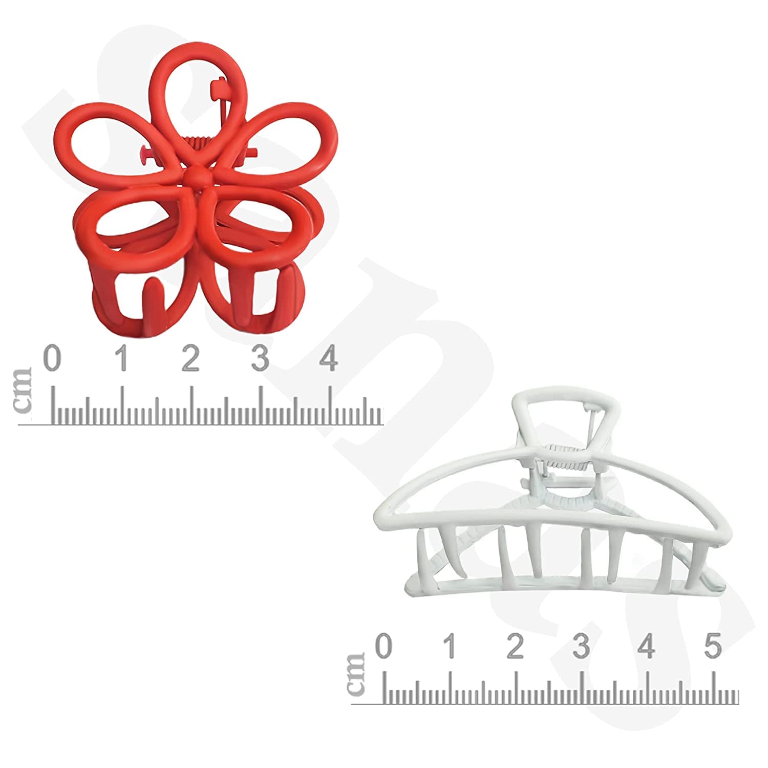 WindSun 6Pcs Matte Hollow Hair Clips - Butterfly Shape Metal Hair Clutchers for Women & Girls, Minimalist Dainty Round Geometric Hair Clamps (6-Piece Set) - Perfect for School, Work, Parties & Everyday Styling