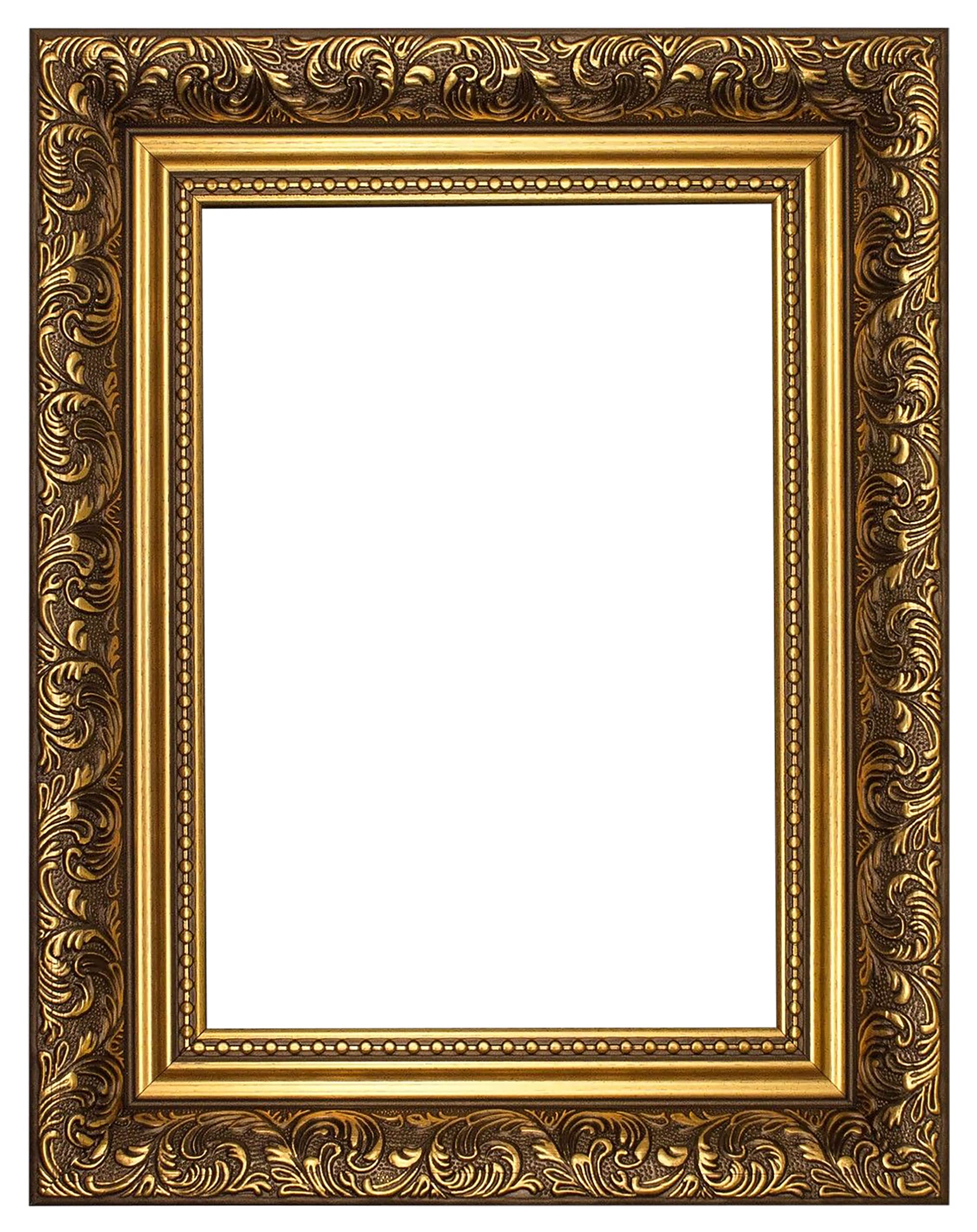 Antique French Baroque Style Memory Box Certificate Frame - 8.5x11 Inch Gold Ornate Picture Photo Poster Display - Perfect for Wedding Certificates, Diplomas & Family Keepsakes