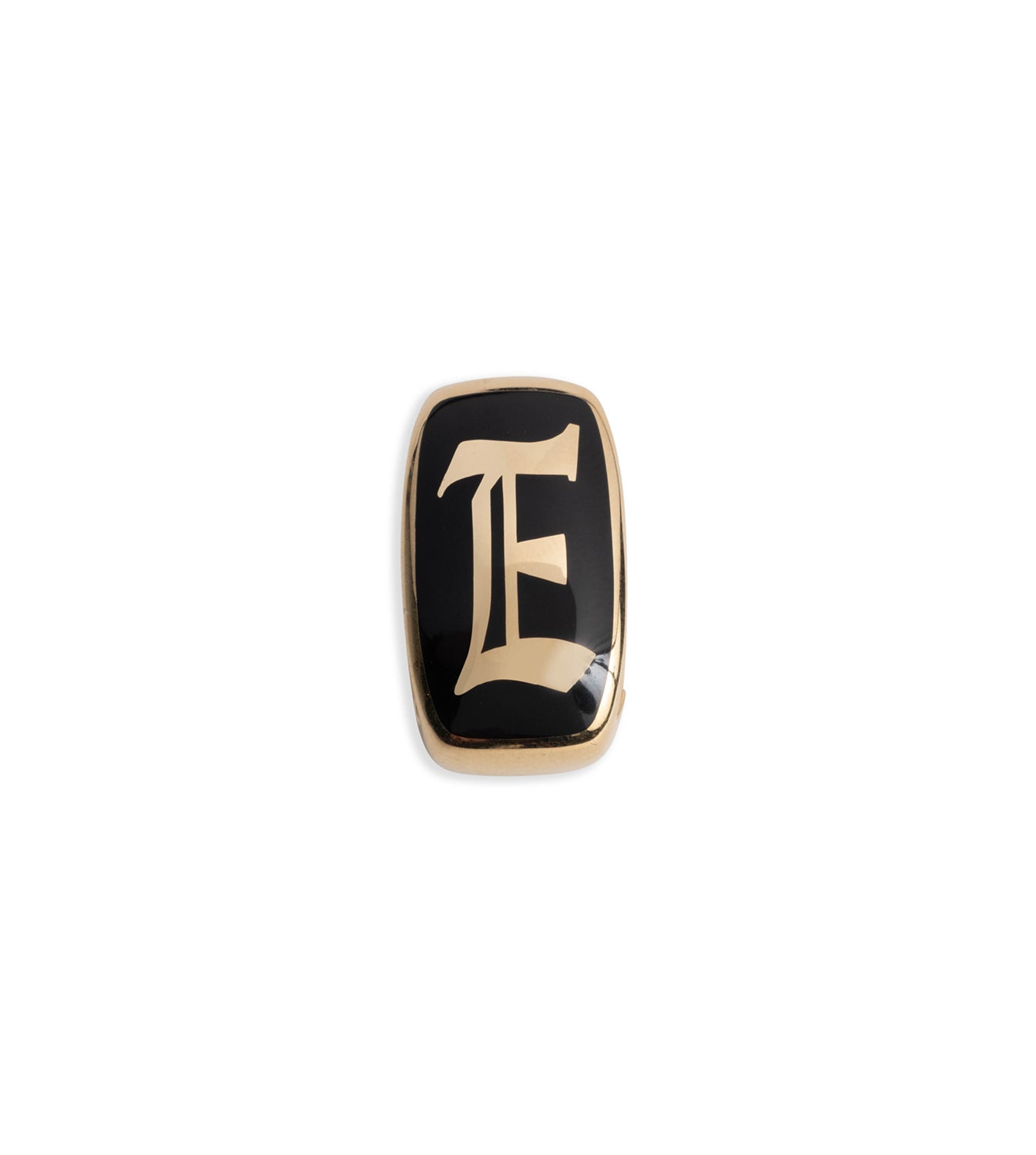 Personalized Black Ceramic Oversized Heart Slide with Custom Initials & Numbers - Perfect for Jewelry Making, DIY Crafts, and Gift Giving