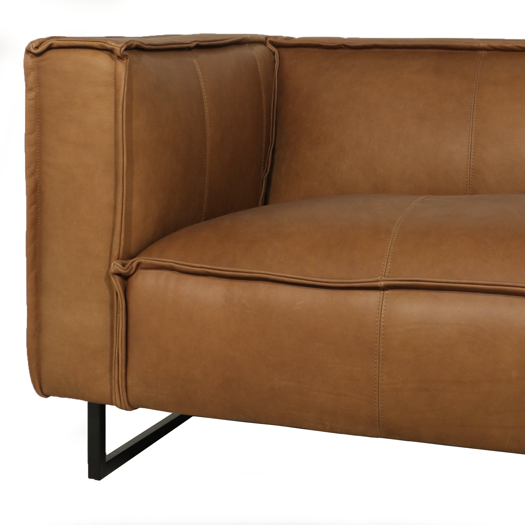 Premium Brentwood Leather Chair - Modern & Comfortable Living Room Seating for Home & Office - Perfect for Relaxing, Reading & Entertaining Guests