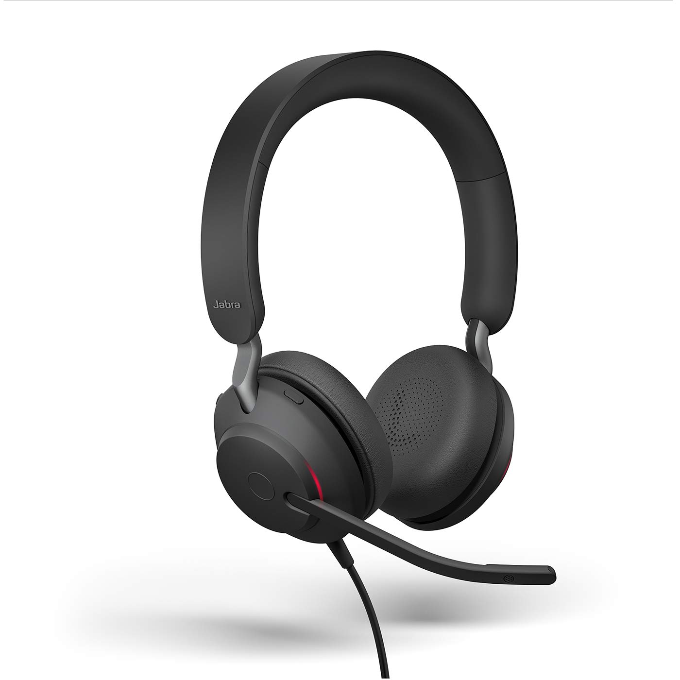 Jabra Evolve2 40 UC Wired Headphones with USB-A - Stereo Office Headset for Telework, Calls & Music | All-Day Comfort & Passive Noise Cancelling | UC-Optimized for Microsoft Teams, Zoom | Perfect for Remote Work & Online Meetings