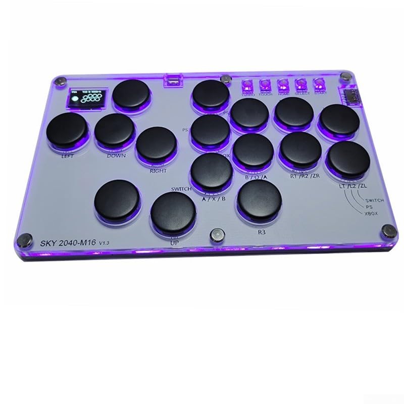 Haute42 Multi-Platform Metal Arcade Fighting Joystick for PC, PS3, Nintendo Switch & Steam - Perfect for Fighting Games, Retro Gaming & eSports Tournaments
