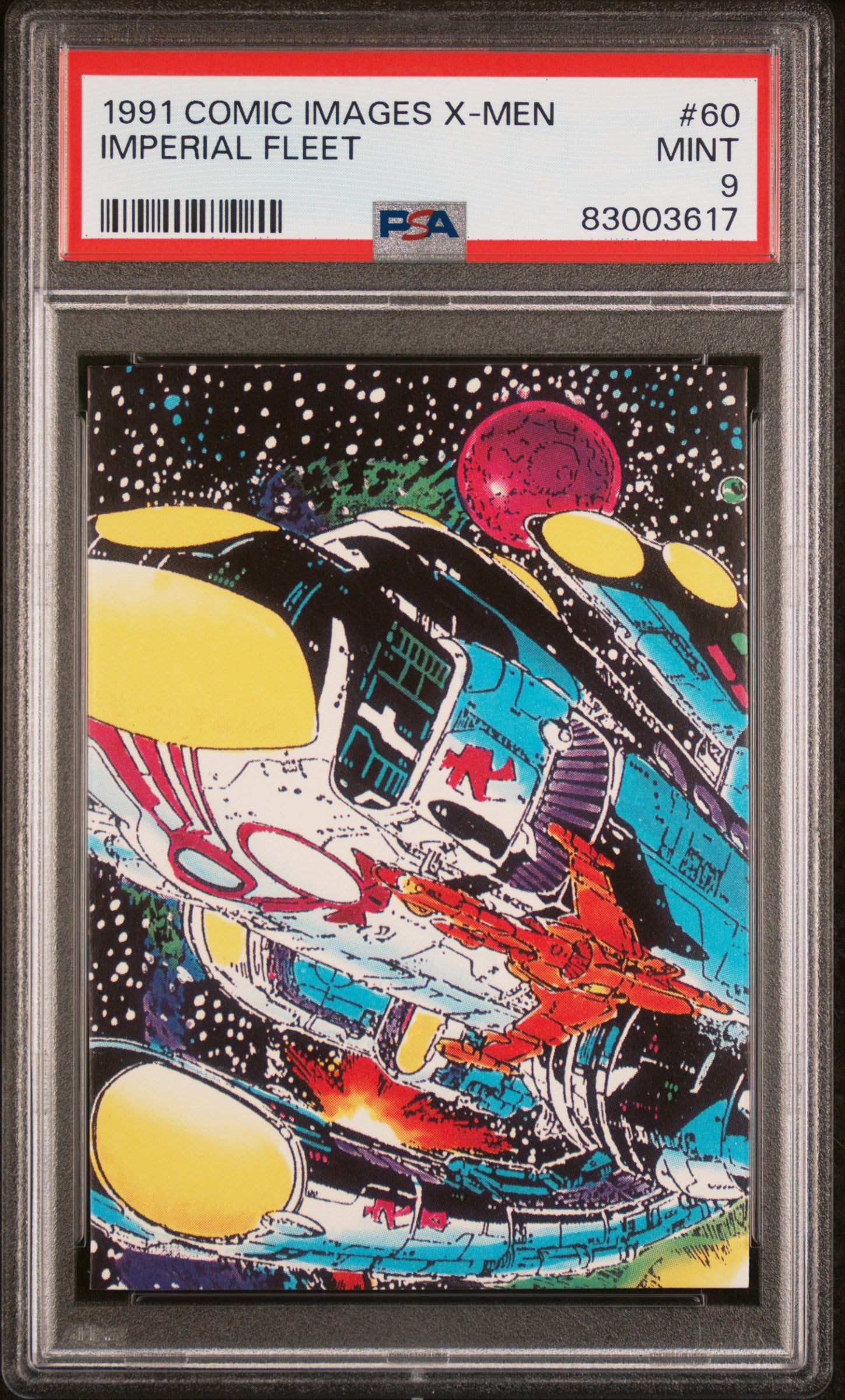 1991 X-Men Imperial Fleet #60 Comic Card PSA 9 NM-MT - Rare Collectible for Marvel Fans & Comic Book Enthusiasts - Perfect for Display, Investment & Gaming Memorabilia