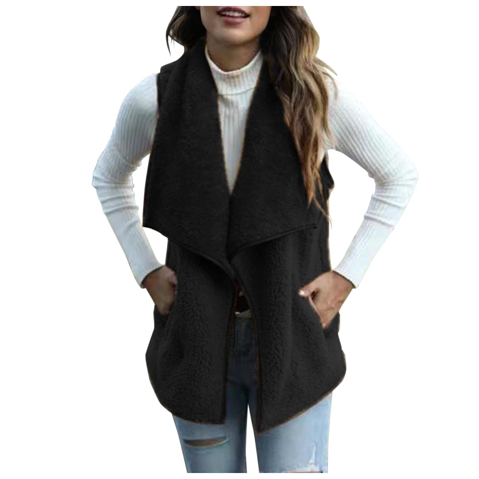 Women's Winter Long Coats - Warm Fashionable Jacket & Vest for Casual Outwear | Cozy Cardigan for Cold Weather | Perfect for Office, Dating & Outdoor Activities