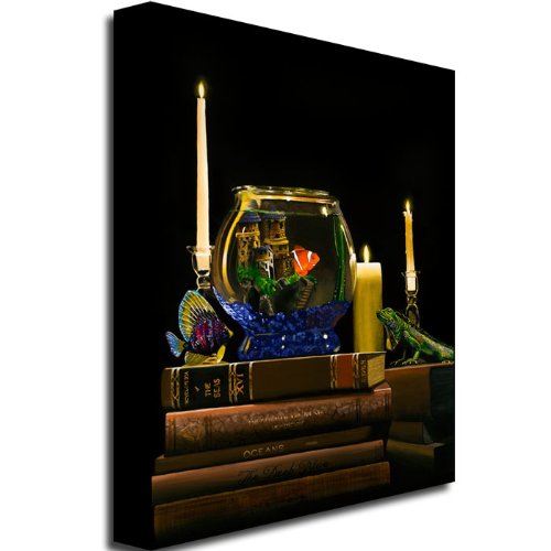 Trademark Fine Art Fishbowl Canvas Wall Art by Roderick Stevens - Vibrant Home Decor for Living Room, Bedroom & Office