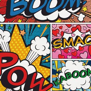 Comic Book Symbols Multicolor