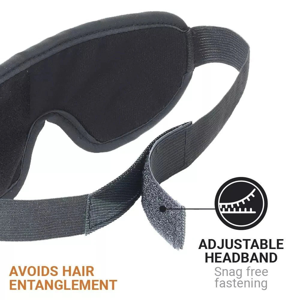 Go Travel Sleepy ZZZs Eye Mask - Blackout Sleep Mask for Travel, Napping & Relaxation - Perfect for Flights, Office & Home Use