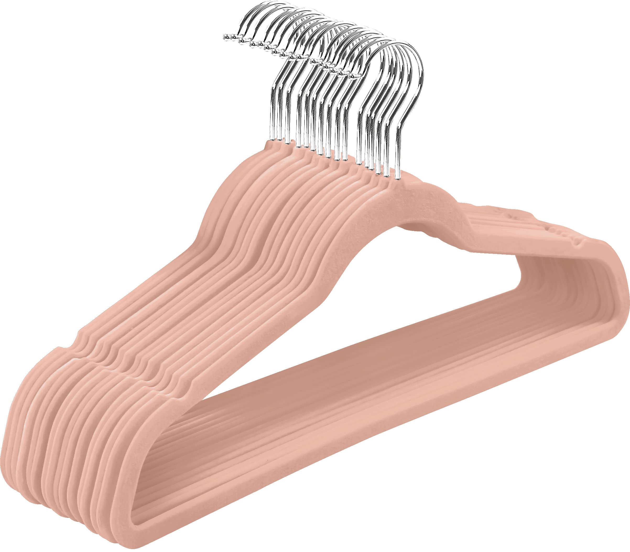 Utopia Home 30 Pack Velvet Non-Slip Clothes Hangers with 360° Rotatable Hooks - Heavy Duty Coat & Pants Hangers in Pink - Perfect for Closet Organization & Space Saving Wardrobe Storage
