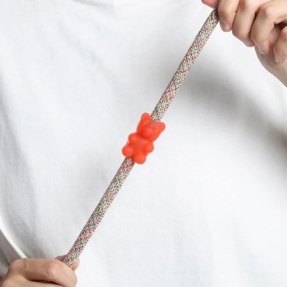 Zee.Pinz Gummy Bear Charm for Hands-Free Dog Leash - Cute & Durable Pet Accessory for Walking, Training & Outdoor Adventures