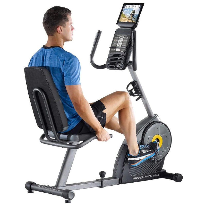 ProForm Cycle Trainer 400 Ri Recumbent Exercise Bike - Quiet Magnetic Resistance, 25 Resistance Levels for Home Gym Workouts - Perfect for Seniors, Physical Therapy & Low-Impact Cardio Training