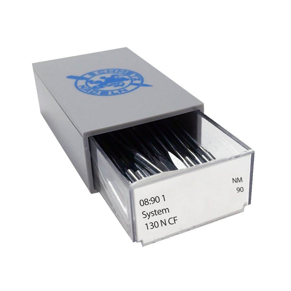 SCHMETZ Chrome Topstitch Sewing Machine Needles - Size 90/14 (Pack of 10) - Heavy Duty Universal Needles for Denim, Leather & Multiple Fabric Types - Perfect for Home Sewing, Quilting & Craft Projects