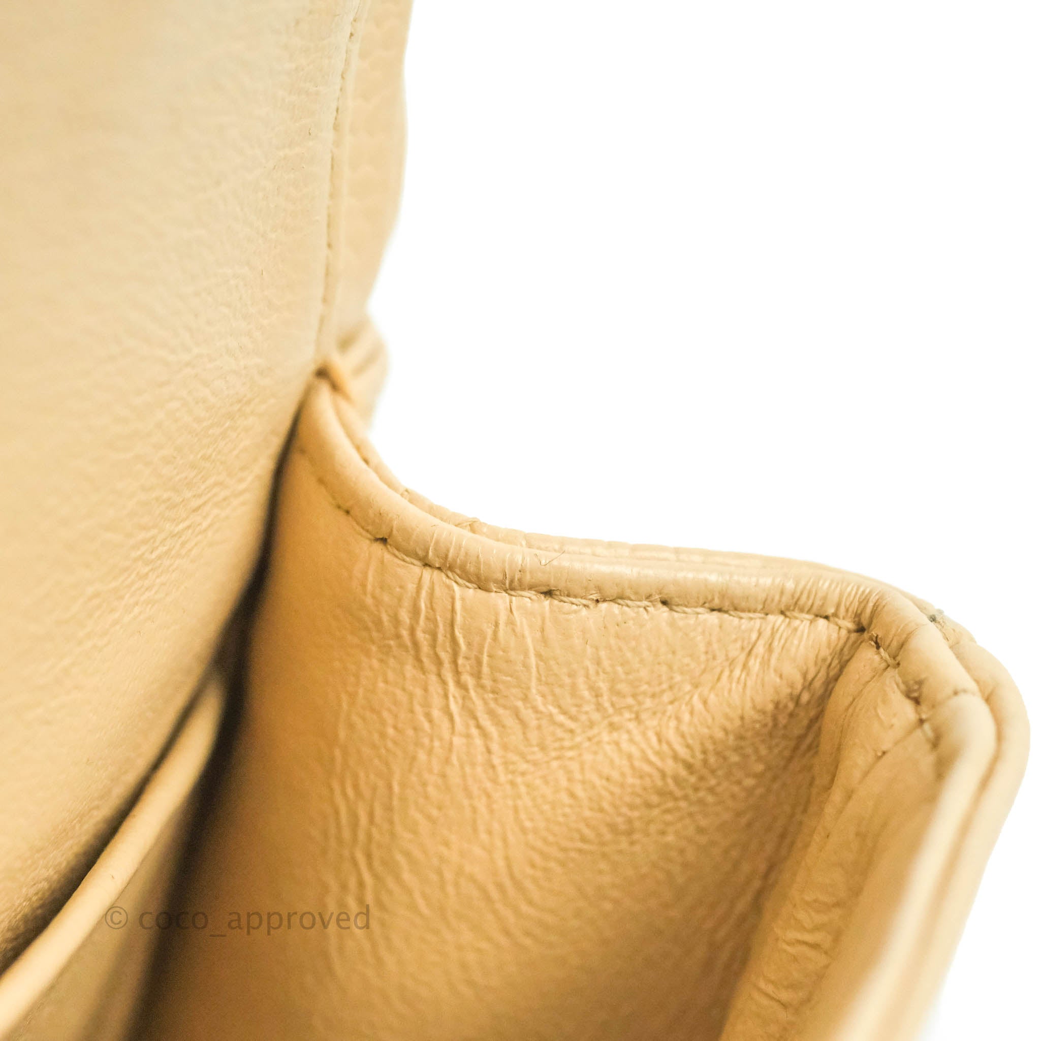 Chanel Classic Medium Double Flap Bag in Beige Caviar Leather with Gold Hardware - Luxury Designer Handbag for Women, Perfect for Work, Evening Events & Special Occasions
