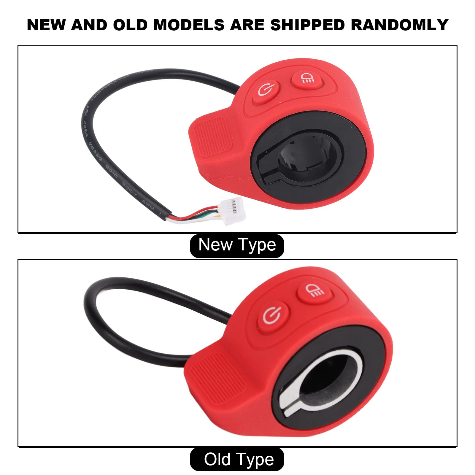 HX-X6 X7 X8 Scooter Thumb Throttle - 5V ABS + Silicone Accelerator Pedal Speed Control with Integrated Switch - Perfect for Electric Scooter Upgrades and DIY Repairs