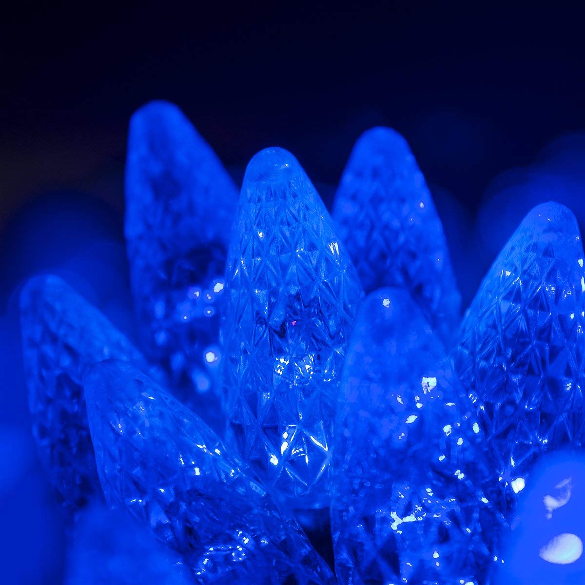 70 C6 Blue LED String Lights - 24 Ft Waterproof Christmas Lights for Indoor & Outdoor Use - Perfect for Bedroom, Dorm, Tree, Patio, Garden, and Party Decorations