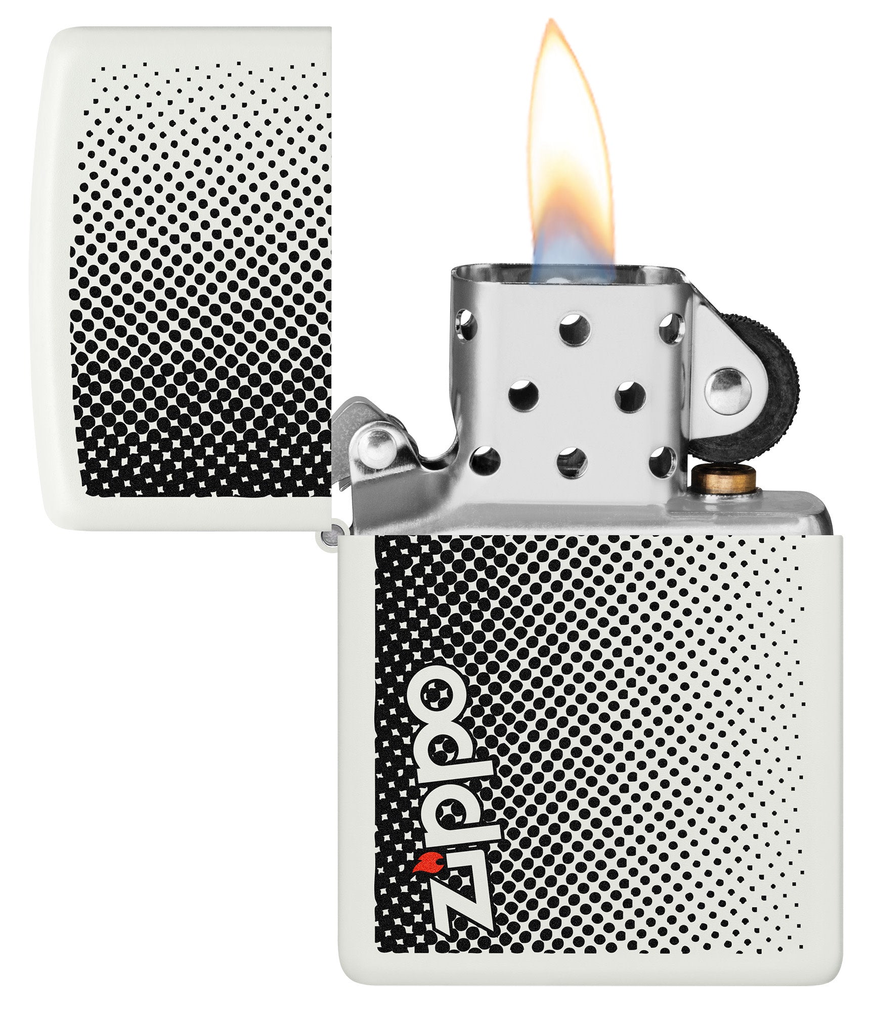 Static Zippo Lighter - Windproof Refillable Metal Lighter with Classic Design for Outdoor Camping, Hiking & Everyday Use
