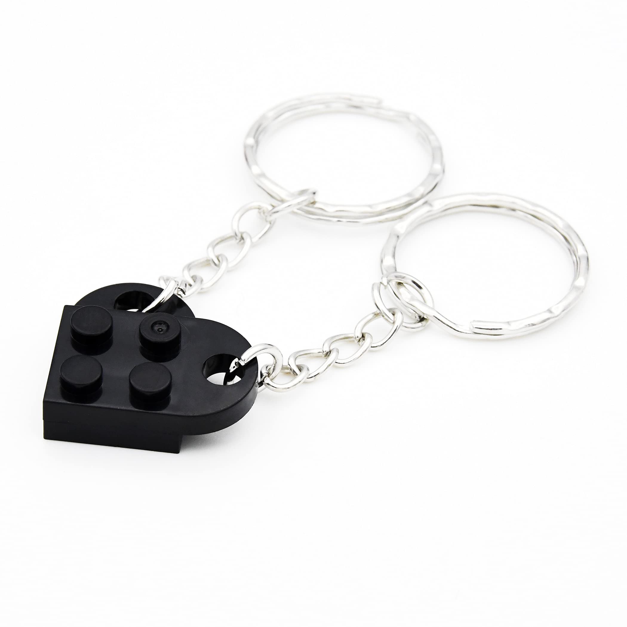 Best Friendship Keychain Set - Heart Couple Keyrings for BFF, Men & Women - 6 Colors - Perfect Birthday Gift for Best Friends, Couples & Loved Ones | Great for Gifting, Keychains, Jewelry & Keepsakes