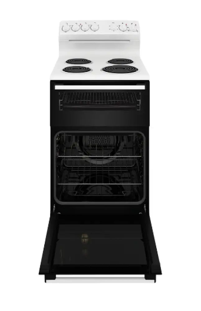 Westinghouse WLE522WC 54cm Freestanding Electric Cooker - Perfect for Home Kitchens, Small Apartments & Compact Cooking Spaces