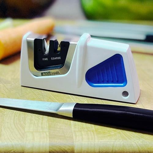 AccuSharp 080C Compact Pull-Through Knife Sharpener - Portable & Easy to Use for Kitchen, Hunting, and Outdoor Knives - Perfect for Home Chefs, Camping & Travel