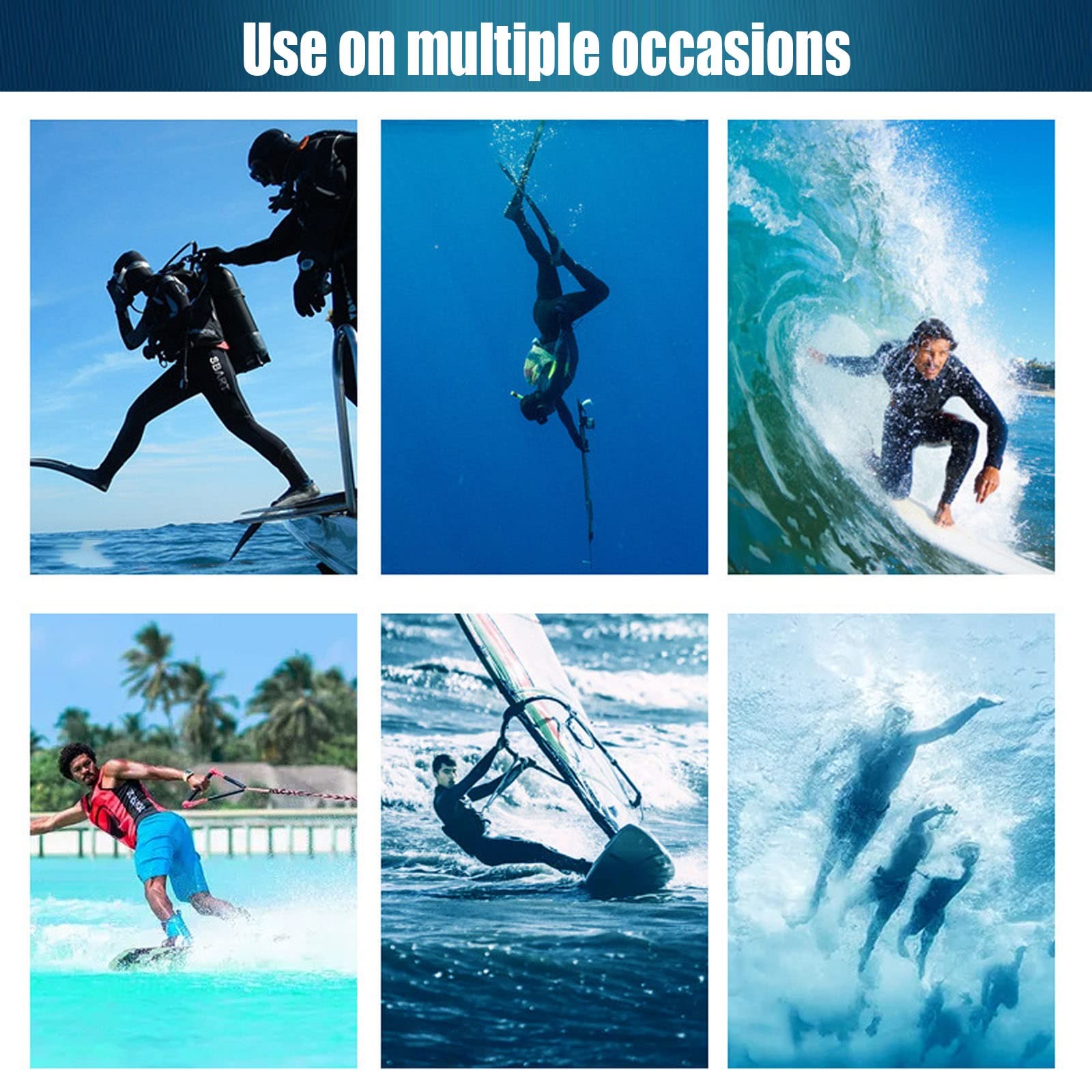 3MM Neoprene Wetsuit for Men & Women - Full Body One Piece Back Zip Long Sleeve Diving Suit for Snorkeling, Surfing & Swimming | Perfect for Cold Water Sports & Ocean Adventures