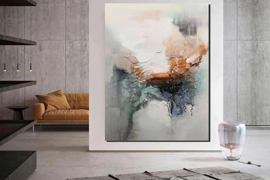 Large Canvas Painting - Acrylic Wall Art for Dining Room & Living Room Decor | Modern Contemporary Artwork | Perfect for Home, Office & Gift Giving