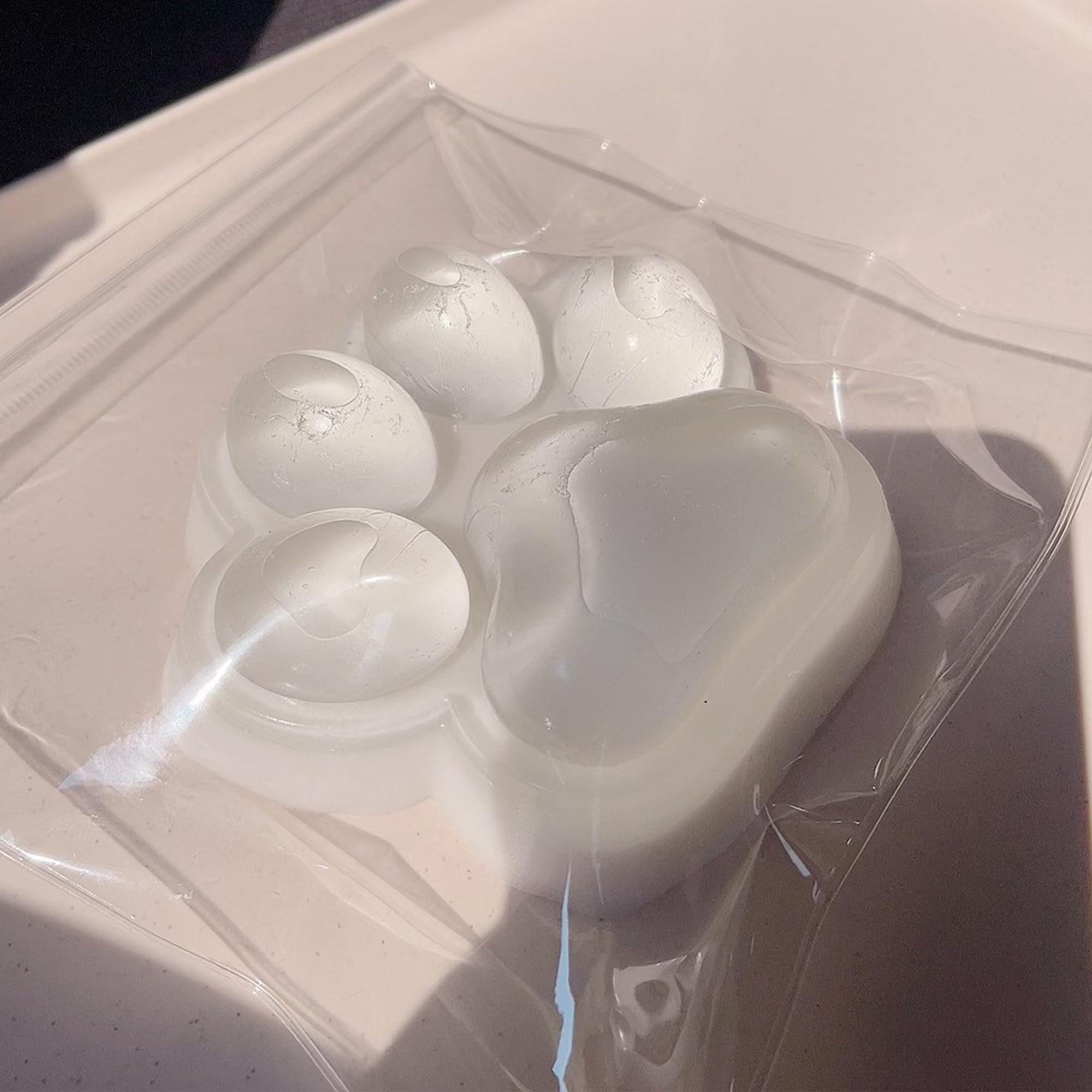 Soft Large Cat Paw Squishy Toy - Clear Squeeze Stress Relief Fidget Toy for Adults & Kids, Ultra Soft High Resilience Pinch Toy for Anxiety Relief, Perfect for Home, Office, and Travel Use