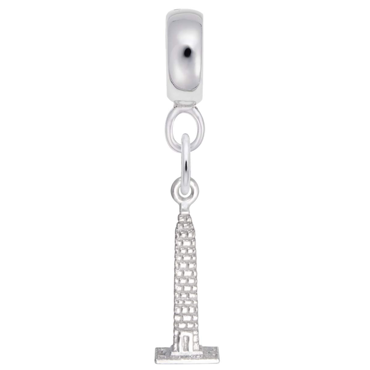 Washington Monument Charm Beads for Bracelets - Dangle Bead Jewelry Making Supplies for DIY Craft Projects (Perfect for Patriotic Jewelry, Souvenirs & Gift Making)