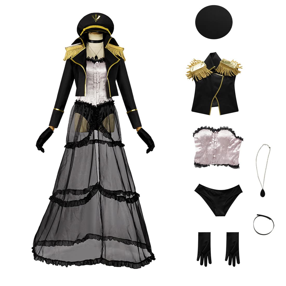 COLSA Anime My Dress-Up Darling Kitagawa Cosplay Costume Uniform Dress - Full Set for Women | Halloween Party, Anime Convention & Cosplay Events Outfit