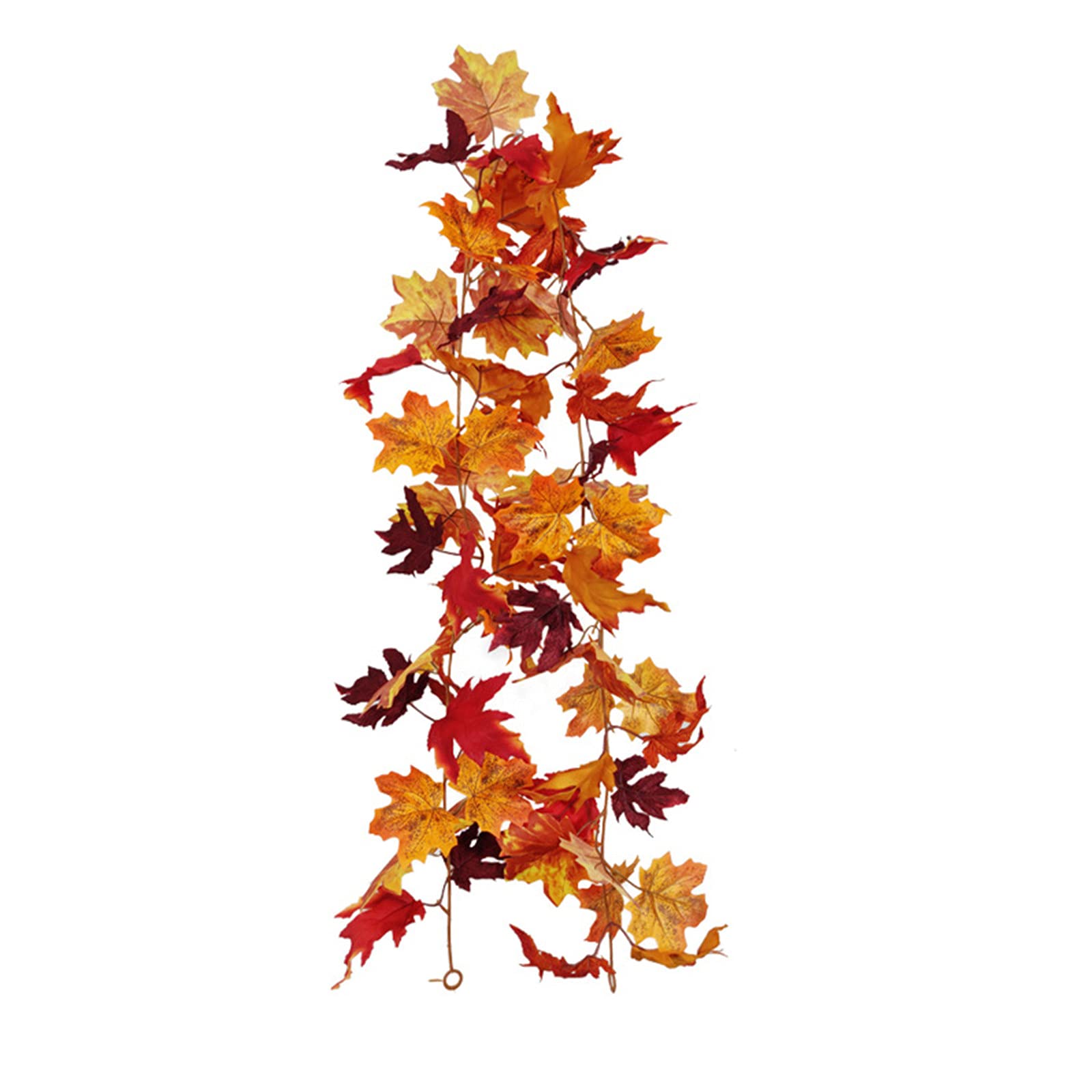 iHHAPY Artificial Rattan Leaf Wall Hanging Decor - Fall Maple & Christmas Party Decoration for Home, Wedding, Festival & Seasonal Events - Realistic Simulation Foliage for Indoor/Outdoor Décor