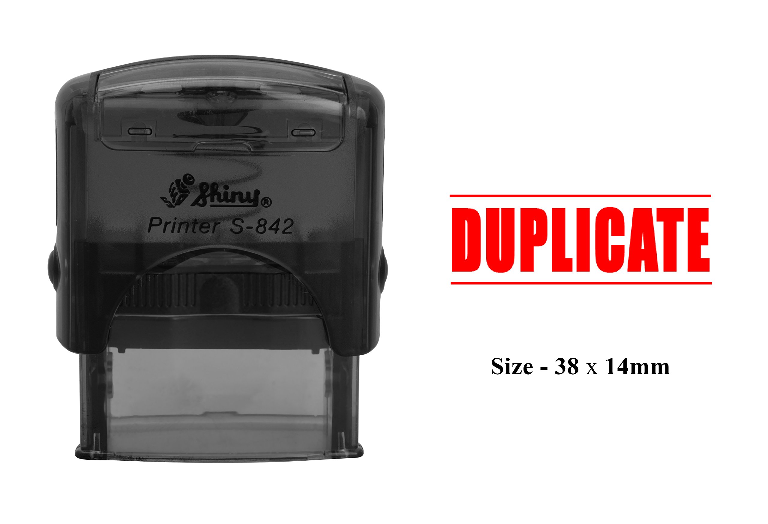 High-Quality Clear Print Self-Inking Stamp for Office - Durable Plastic Stamp with Shiny Finish | Perfect for Document Signing, Paperwork & Business Correspondence