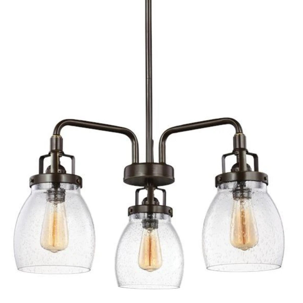 Belton Crystal Chandelier - Elegant Modern Ceiling Light Fixture for Dining Room, Living Room & Bedroom | Energy Efficient LED Lighting for Home Decor