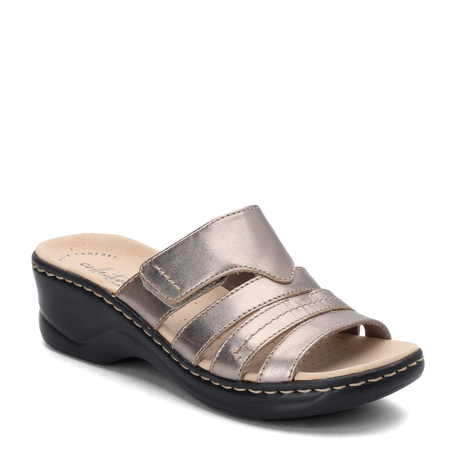 Clarks Women's Comfort Wedge Sandals - Stylish & Supportive Heels for Casual Outings, Work & Summer Wear