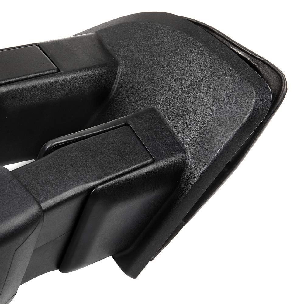 SCITOO Power Heated Towing Mirrors with Turn Signal & Puddle Light - Compatible with 2015-2017 Ford F150 Pickup Truck - Black Housing & Conversion Plug (Driver & Passenger Side) - Perfect for Towing, Off-Roading & Night Driving