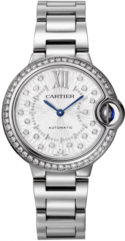 Cartier Ballon Bleu De Cartier Ladies Diamond Watch - Stainless Steel Luxury Timepiece for Women | Perfect for Formal Events, Business Meetings & Special Occasions