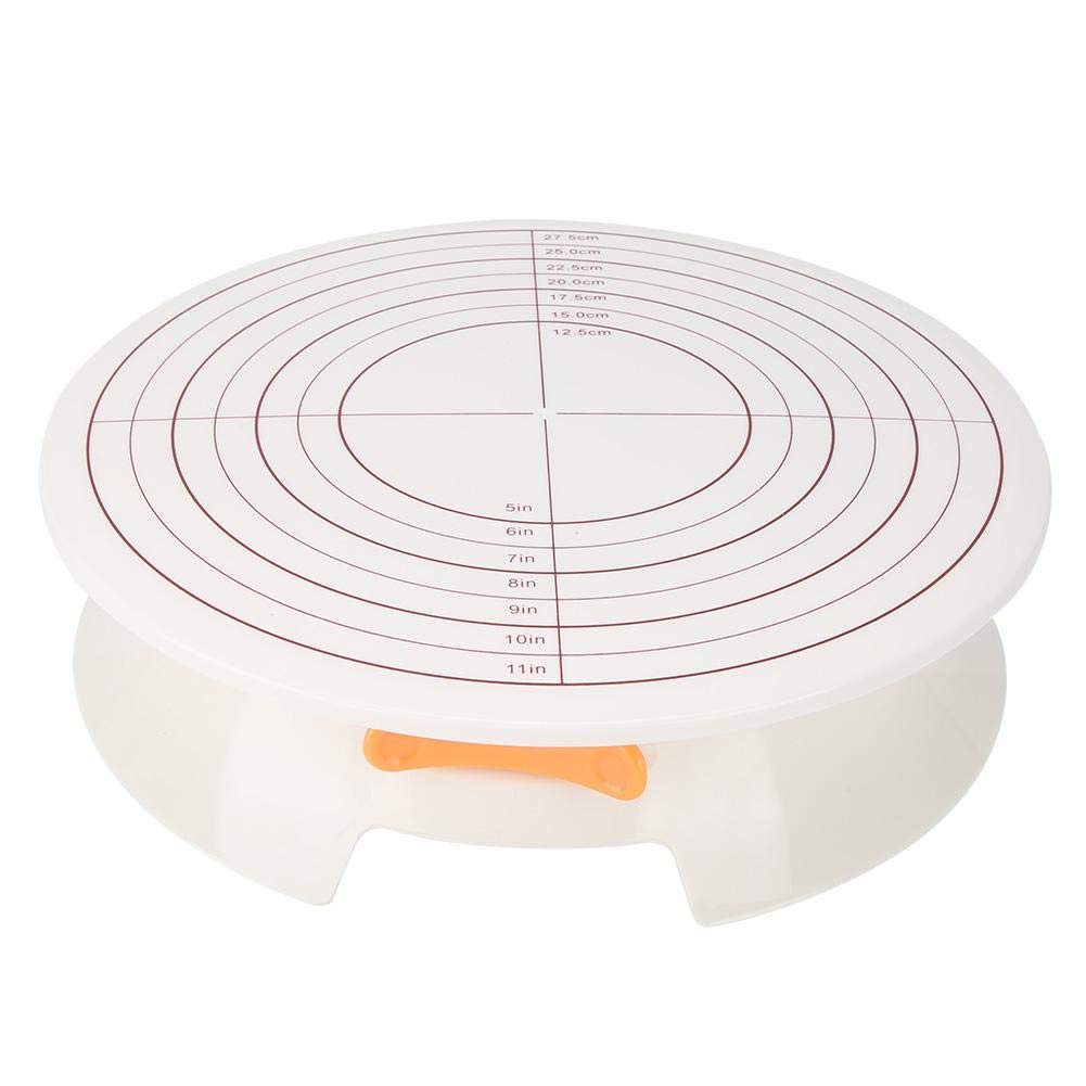 Rotating Cake Stand - DIY Cake Decorating Turntable for Baking, Frosting & Decorating | Sturdy Kitchen Baking Tool with Secure Buckle | Perfect for Birthday Cakes, Wedding Cakes & Dessert Presentation