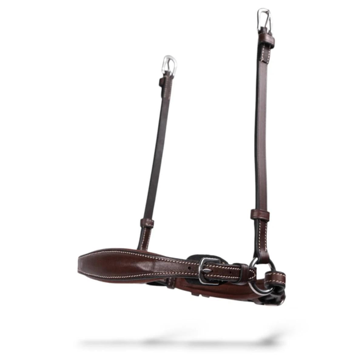 AJR Padded Drop Noseband with Crank - Comfortable Horse Bridle Noseband for Training & Riding - Perfect for Dressage, Jumping, and Trail Riding