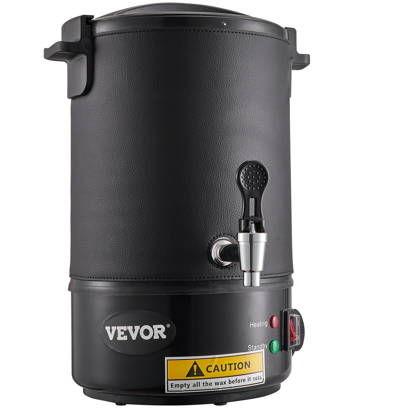 VEVOR 6.5L Electric Wax Melting Pot with Pour Spout & 9-Level Temperature Control - Easy Clean Candle Making Kit for DIY Soap, Cream & Beauty Products - Perfect for Home Business & Bulk Production (Black, DTL-S007(B)) | Ideal for Candle Crafting, Wax Melting, Soap Making & DIY Beauty Products