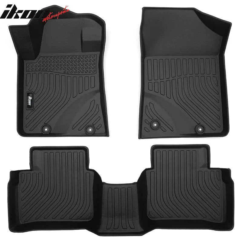2013-2018 Nissan Altima Custom Fit 3D Floor Mats - Black TPE All-Weather Car Floor Liners (3-Piece Set) | Front & Rear Protection | Durable, Non-Slip & Easy to Clean | Perfect for Daily Commute, Road Trips & Harsh Weather Conditions