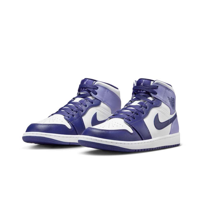 Air Jordan 1 Mid 'Sky J Purple' Basketball Shoes for Men - Stylish Purple & White Sneakers for Casual Wear, Street Fashion & Sports Performance