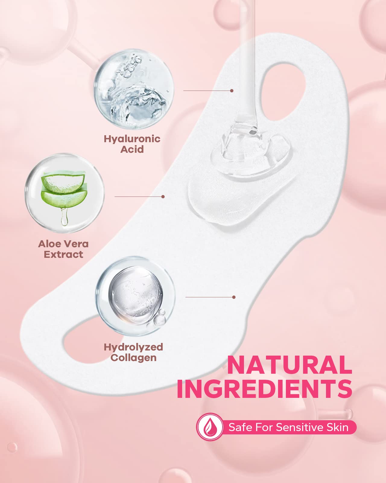 FairyFace V Line Shaping Face Masks (7 Pack) - Double Chin Reducer & Lifting Hydrogel Collagen Mask with Aloe Vera & Seaweed Extract - Anti-Aging & Anti-Wrinkle Treatment for Firming & Slimming - Perfect for Spa Night, Self-Care Routine & Travel Skincare