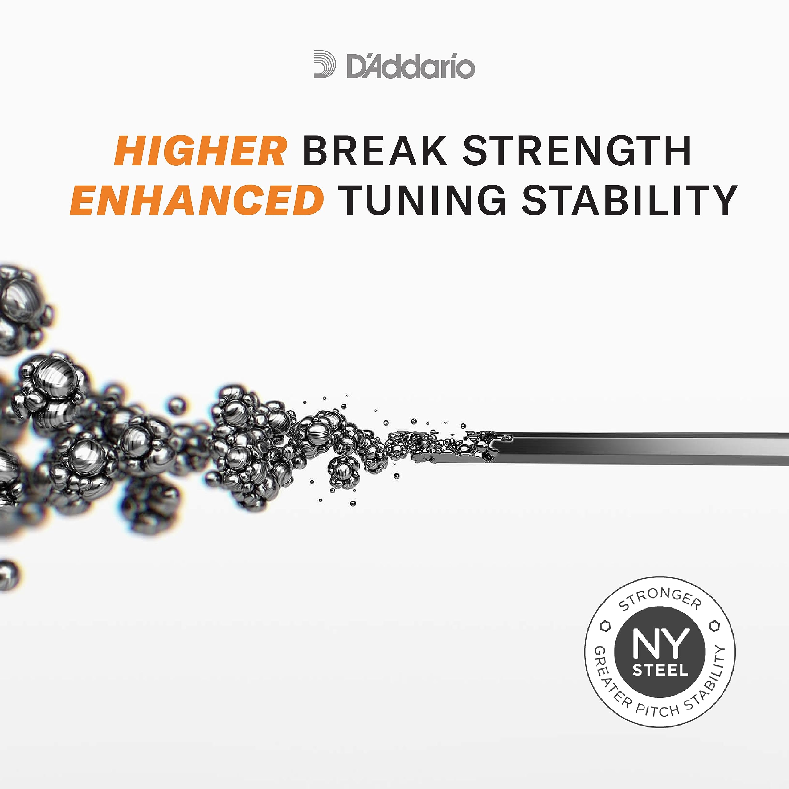D'Addario NYXL1260 Electric Guitar Strings - 12-60 Extra Heavy Gauge - Unrivaled Strength & Tuning Stability - Enhanced Mid-Range Tone - Perfect for Rock, Metal & Stage Performances