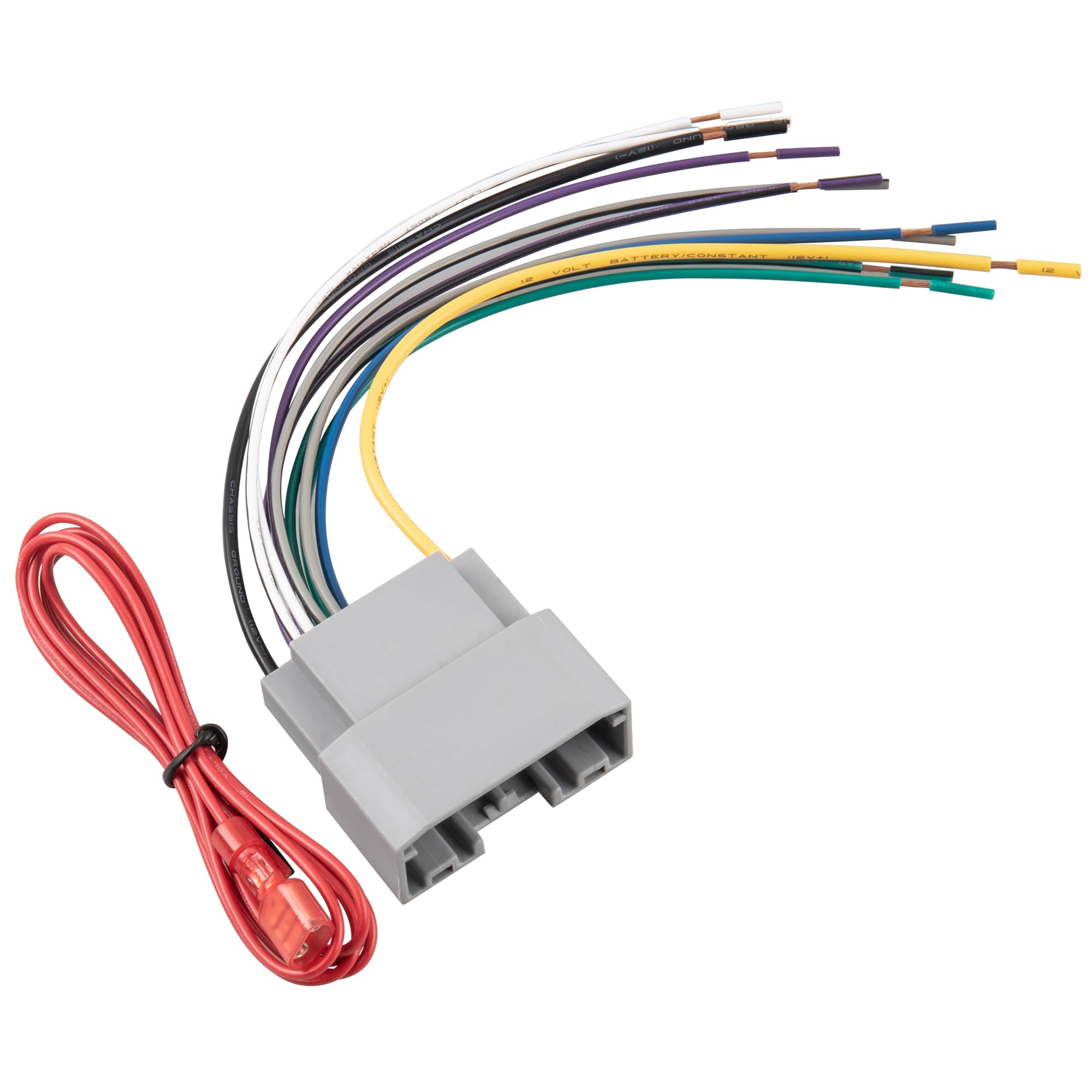 RED WOLF Car Radio Wiring Harness - Compatible with 2008-2010 Dodge Dakota, Chrysler 300, Jeep Grand Cherokee - Aftermarket Stereo Receiver Installation Kit for Sirius CD Player - Easy Plug & Play Setup for Car Audio Upgrades