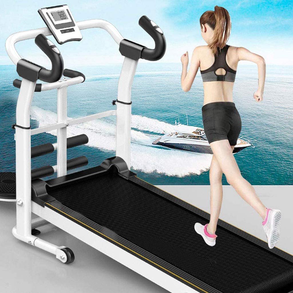 Ohvivid Foldable Manual Treadmill for Home & Gym - Non-Electric Walking Machine with Multi-Function for Cardio, Fitness & Weight Loss - Perfect for Small Spaces, Apartment Workouts & Home Exercise