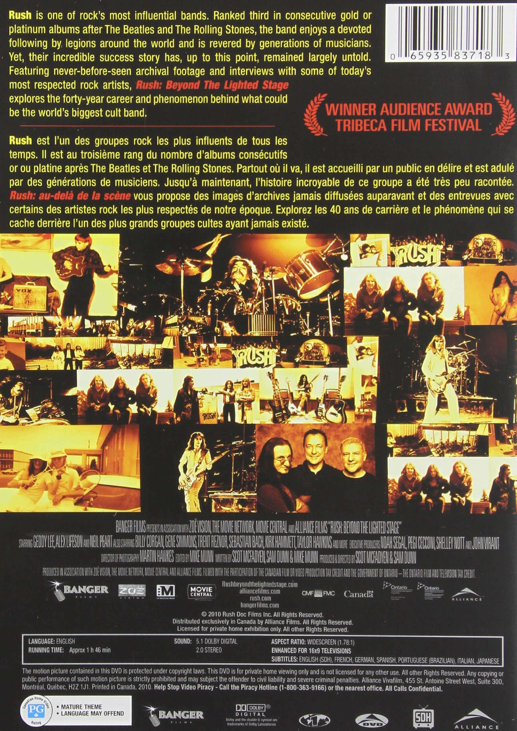 Rush: Beyond The Lighted Stage - Official Documentary Blu-ray | Rock Band Biography Film | Perfect for Music Lovers & Rush Fans | Great for Movie Nights & Gift Giving