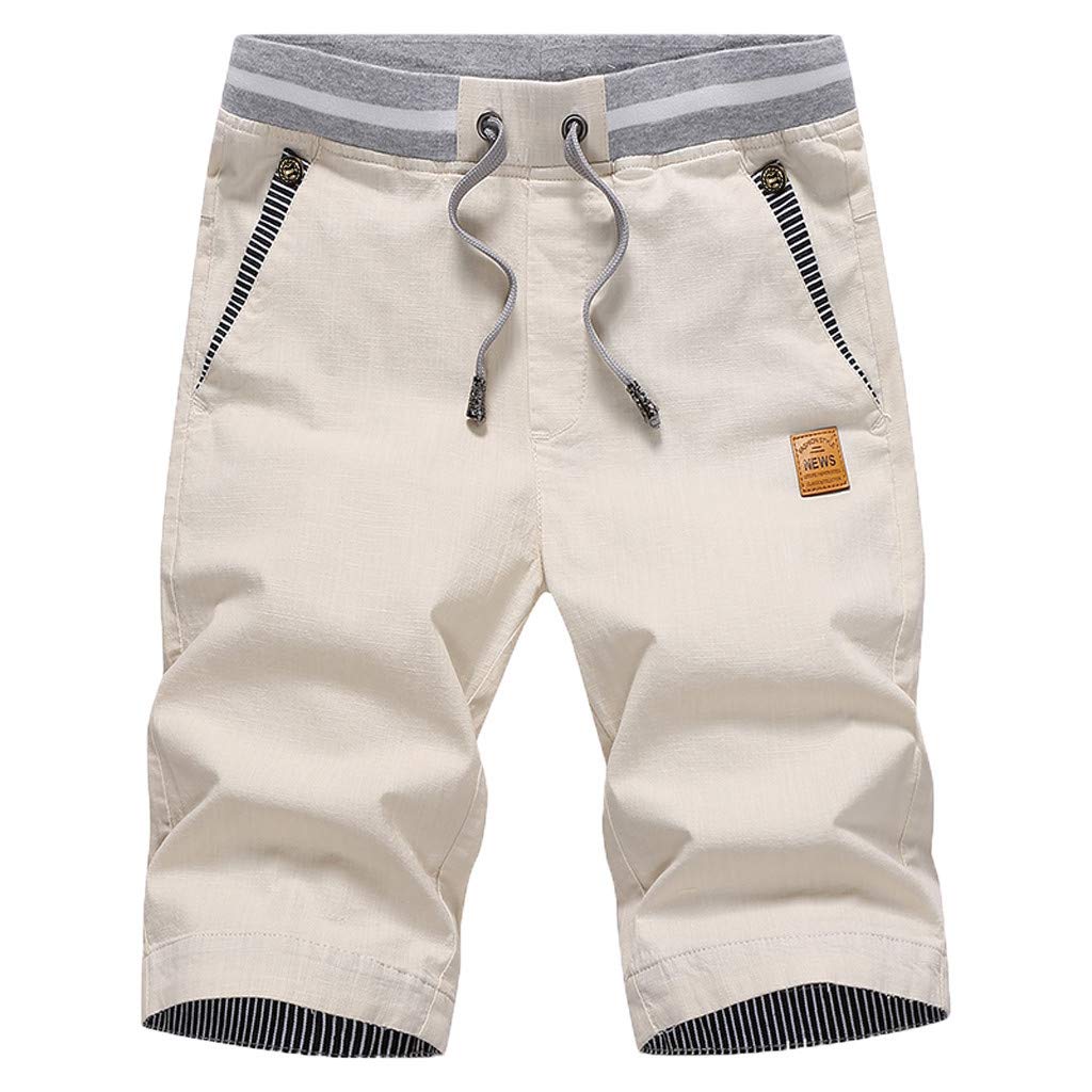 OSTELY Men's Fashionable Casual Loose Fit Cotton Shorts with Pockets - Breathable Summer Workout Shorts for Gym, Running, Beach & Outdoor Activities