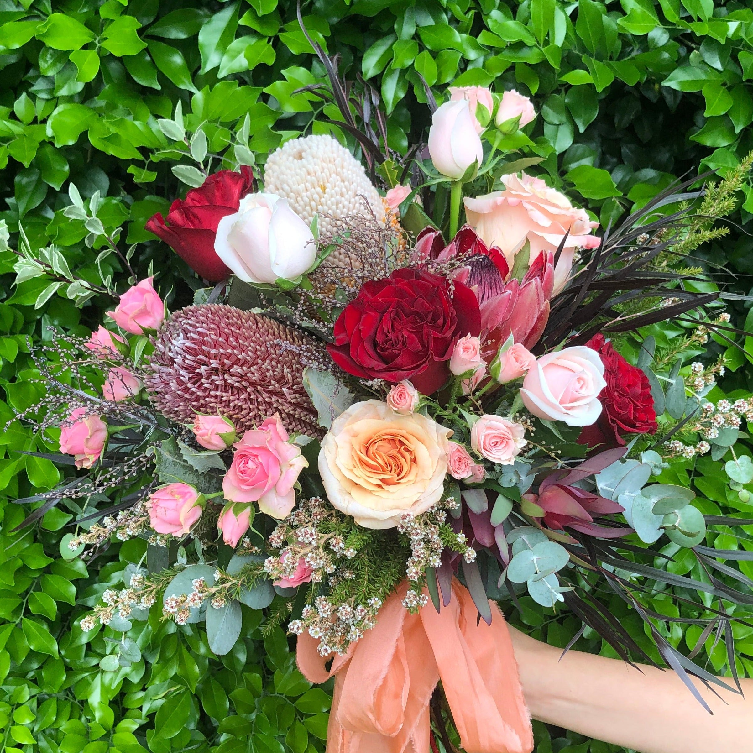 Romantic Native Wedding Bouquet - Handmade Bridal Flowers for Boho, Rustic & Outdoor Weddings - Perfect for Bouquets, Centerpieces & Ceremony Decorations