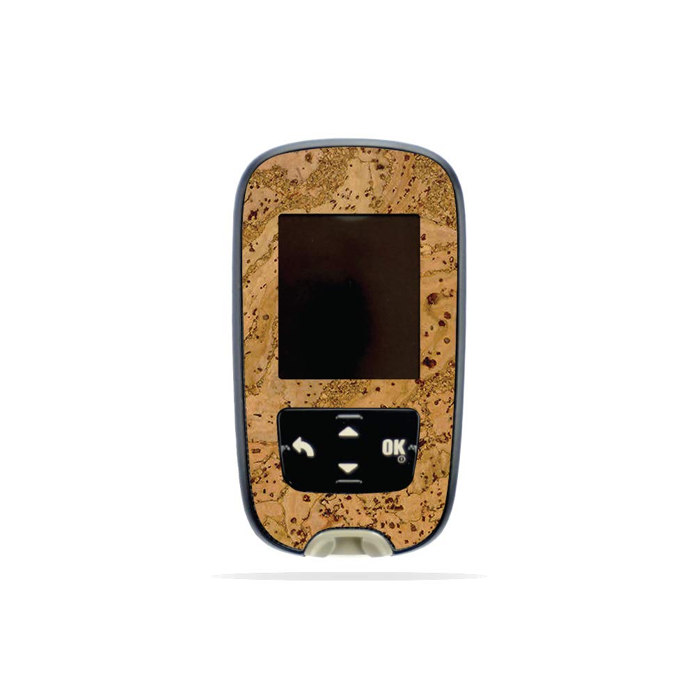 Accu-Chek Guide Vinyl Skin Wrap - Cork Design | Durable Protective Cover for Accu-Chek Glucose Meter | Easy to Apply & Remove | Made in USA | Perfect for Diabetes Management & Travel Use