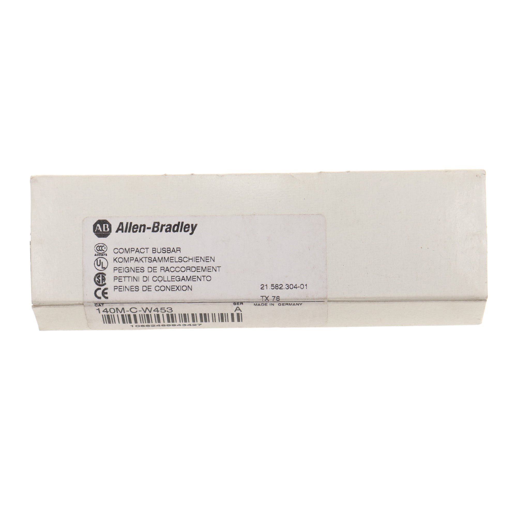 Allen Bradley 140M C W453N Compact Busbar - 600V, 3 Phase, 64A - Industrial Electrical Power Distribution for Control Panels & Motor Starters