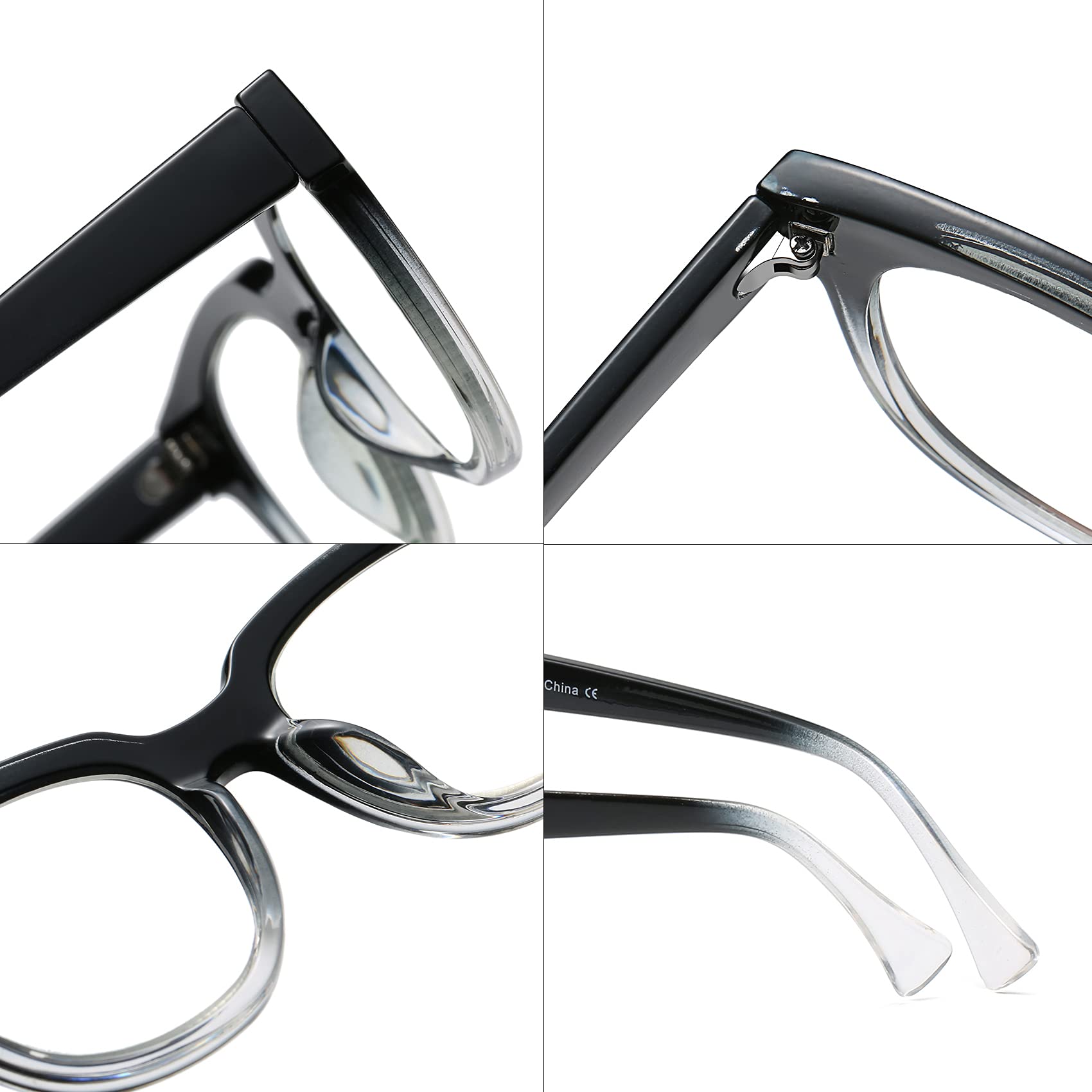 Bevi Blue Light Blocking Glasses - Stylish Reading & Magnifying for Men & Women - Office & Screen Use