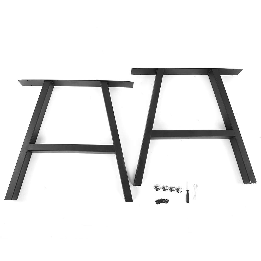 Metal A-Frame Table Legs 2Pcs - Heavy Duty DIY Furniture Legs for Sofa, TV Stand, Coffee Table - Sturdy Industrial Style Home Decor Accessories for Living Room, Bedroom, Office Use