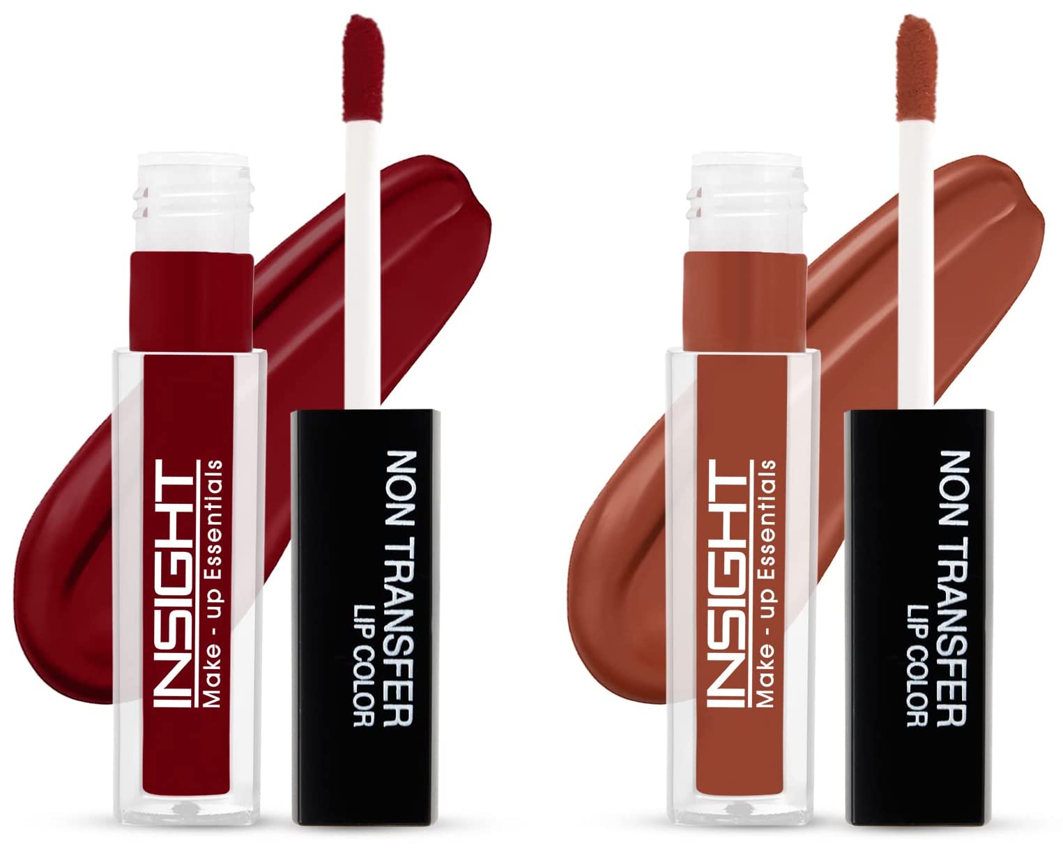 Long-Lasting Matte Non-Transfer Lipstick - 4ml (LG40=28) & Smudge-Proof Lip Color - 4ml (03 Divine Wine) - Perfect for All-Day Wear, Special Occasions & Makeup Looks